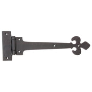 Fluer De Lys Gate Hinge, Matte Blk