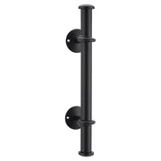 Rounded Pull Handle, Matte Blk, Matte Black Powder Coated
