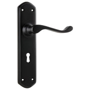 Windsor Lever Lock Set, Matte Blk