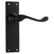 Victorian Lever Latch Set, Matte Blk, Matte Black Powder Coated