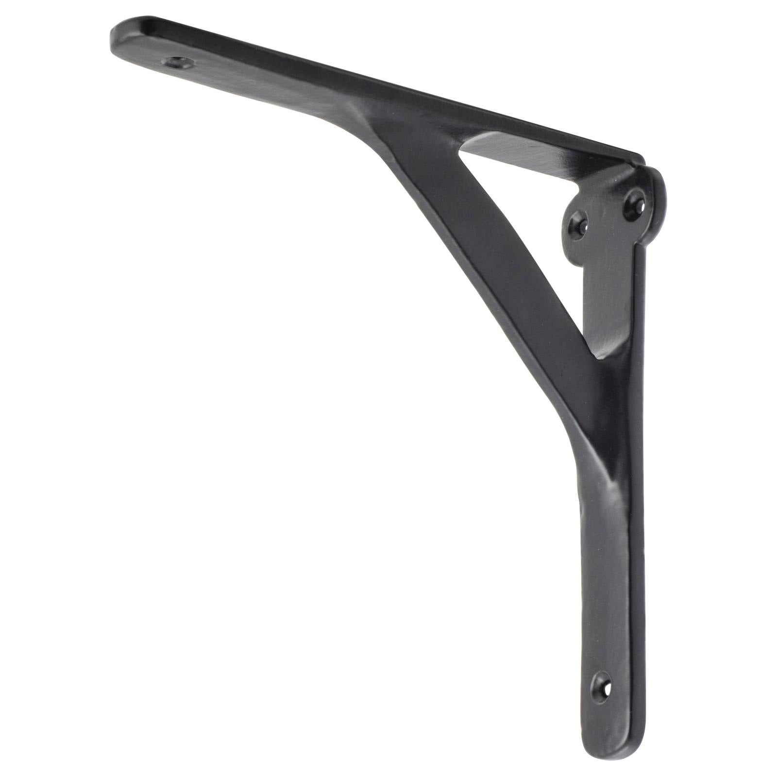 15x15cm Plain Shelf Bracket, Matte Blk