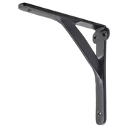 15x15cm Plain Shelf Bracket, Matte Blk