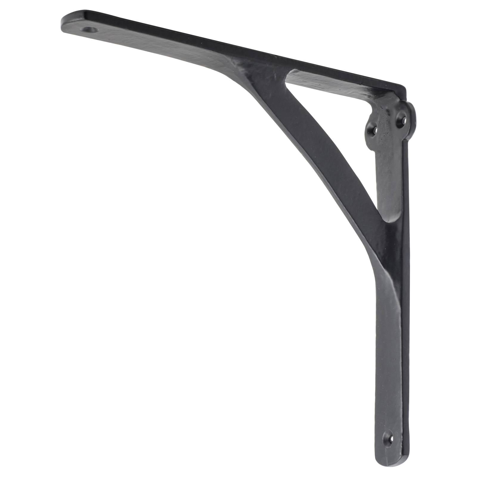 20x20cm Plain Shelf Bracket, Matte Blk