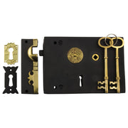 Large Low Security Box Lock (RH), Antique Finish