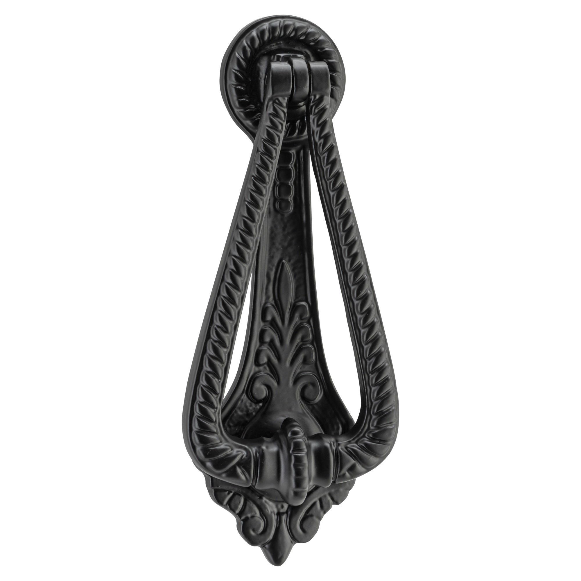 Door Knocker Edwardian, Matt Black