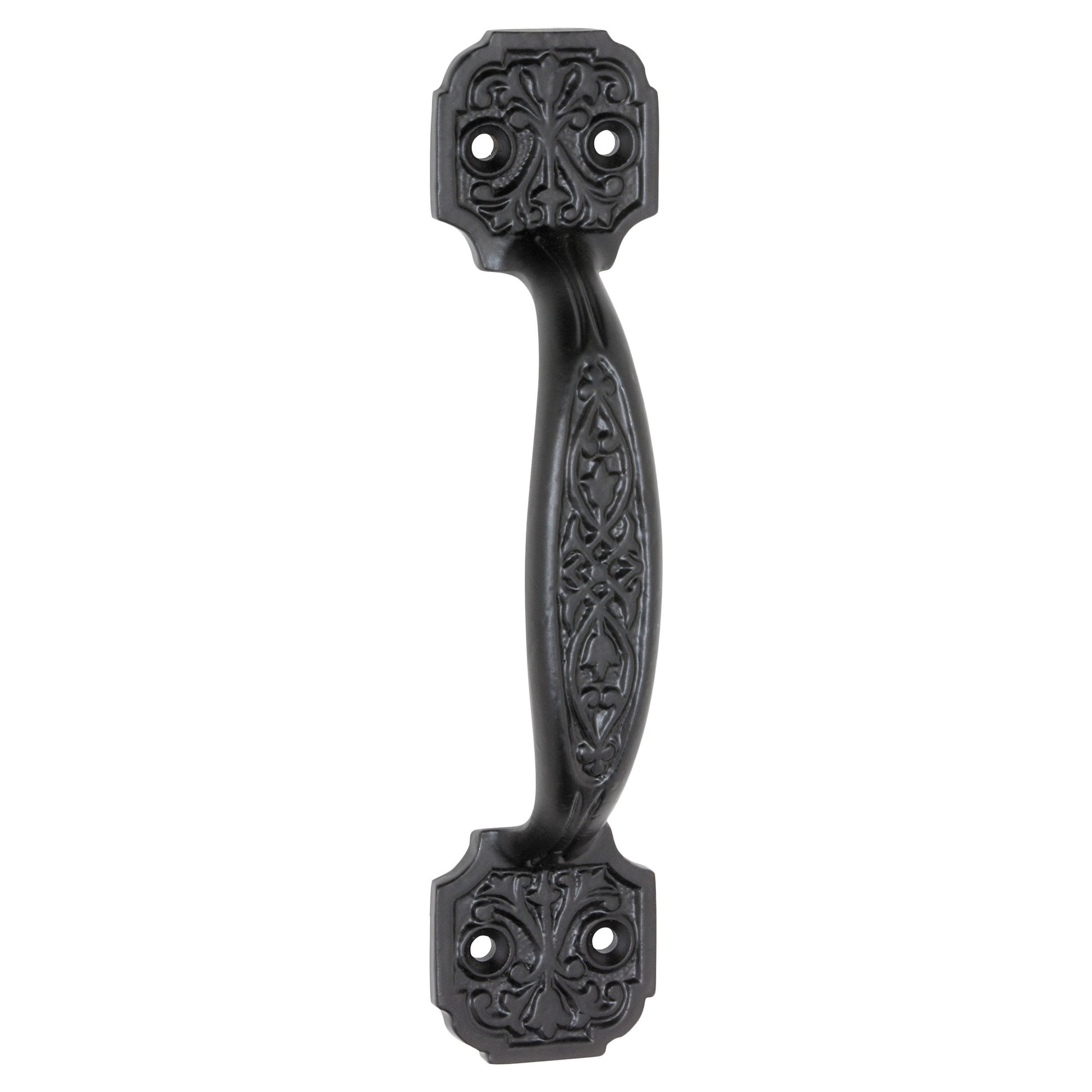 Pull Handle Ornate, Matt Black
