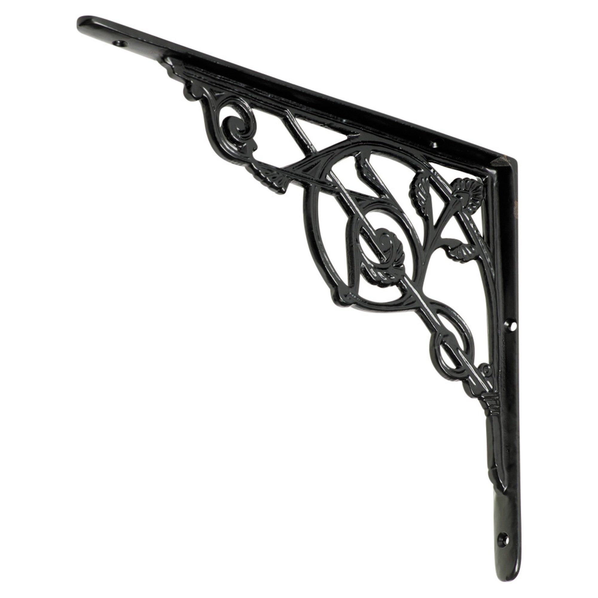 Shelf Bracket Victorian Medium, Matt Black