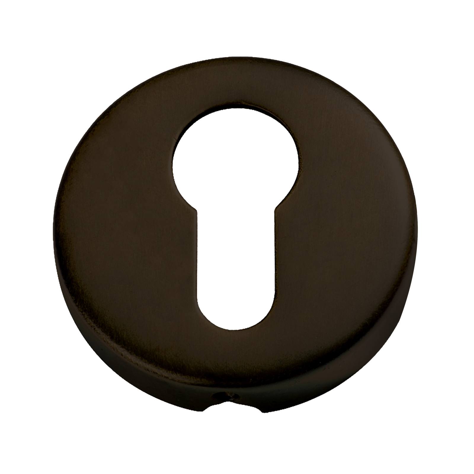 Round Euro Escutcheon, Antique Brass