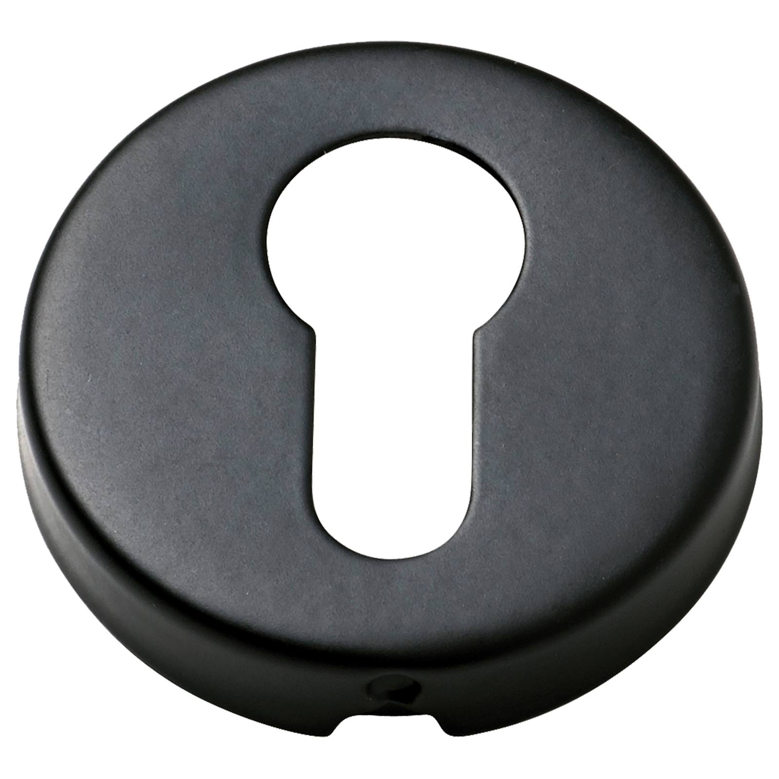 Round Euro Escutcheon, Matte Blk