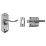 Victorian Screen Door Latch (R Hand), Sat Chrome