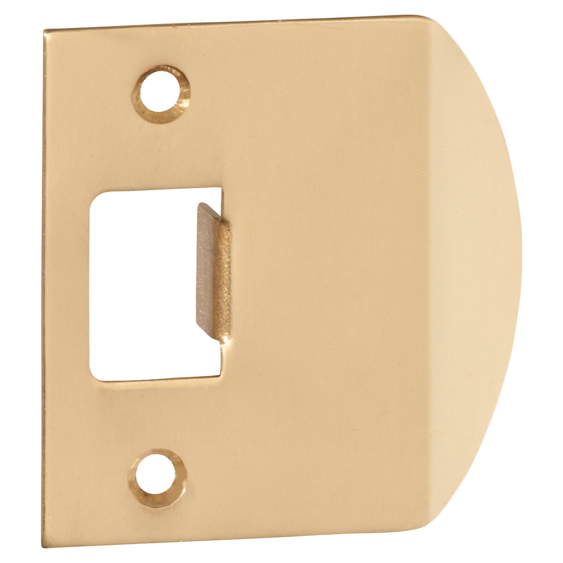 Extra Long Tube Latch Striker Plate, Polish Brass, Polished Brass