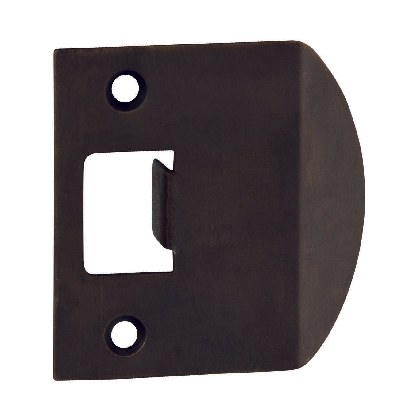 Extra Long Tube Latch Striker Plate, Antique Brass