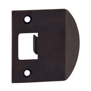 Extra Long Tube Latch Striker Plate, Antique Brass