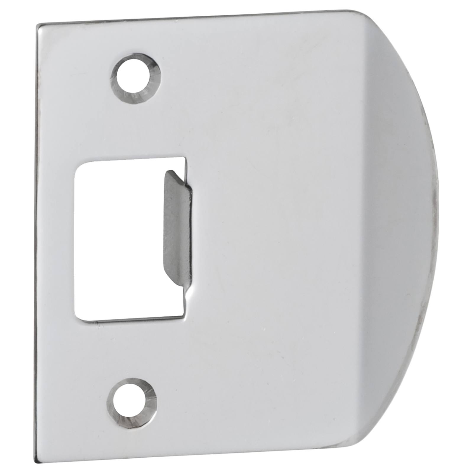 Extra Long Tube Latch Striker Plate, Chrome