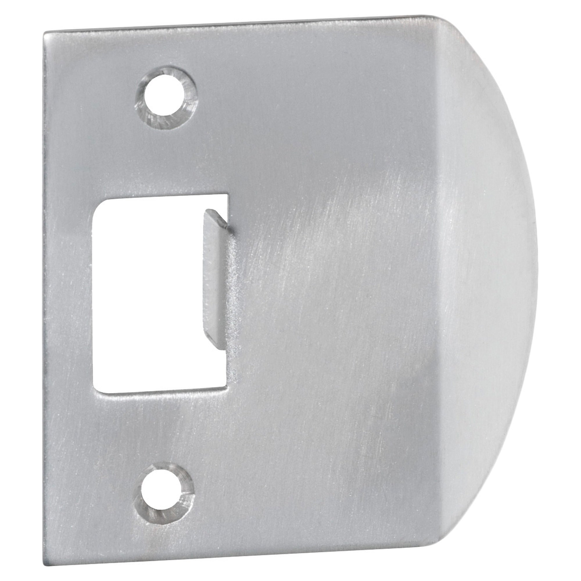 Extra Long Tube Latch Striker Plate, Satin Chrome