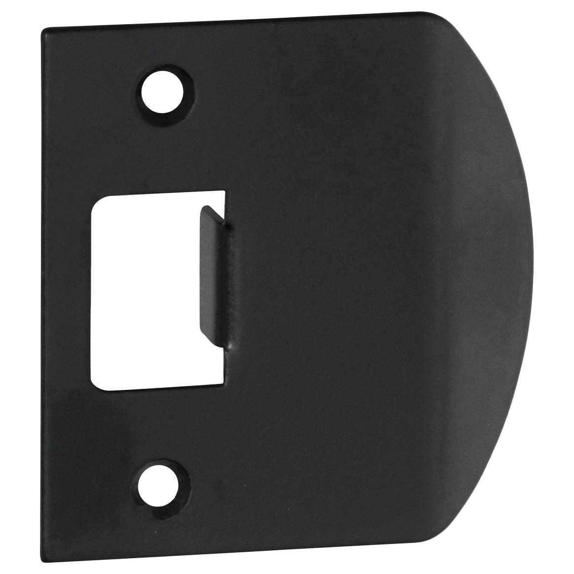 Extra Long Tube Latch Striker Plate, Matte Black