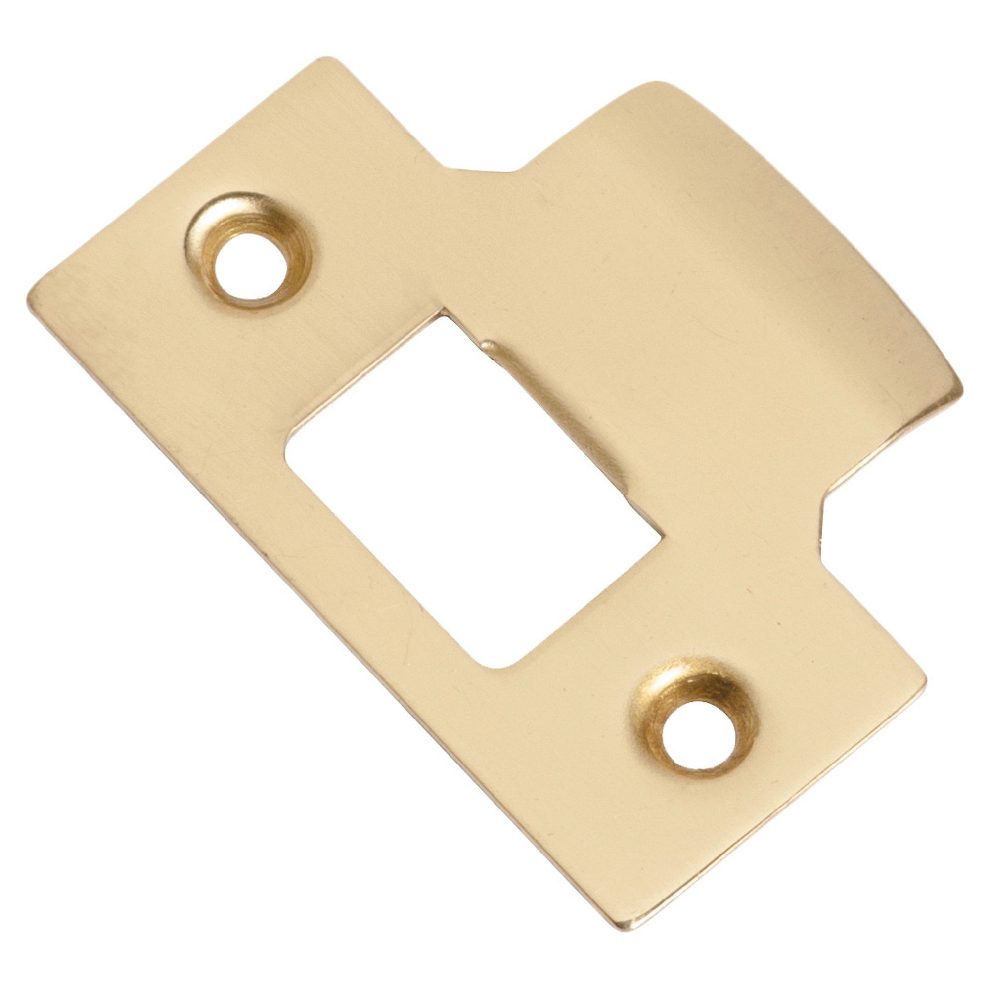 T Striker to Suit Standard Tube Latch, Pol Brass, Polished Brass