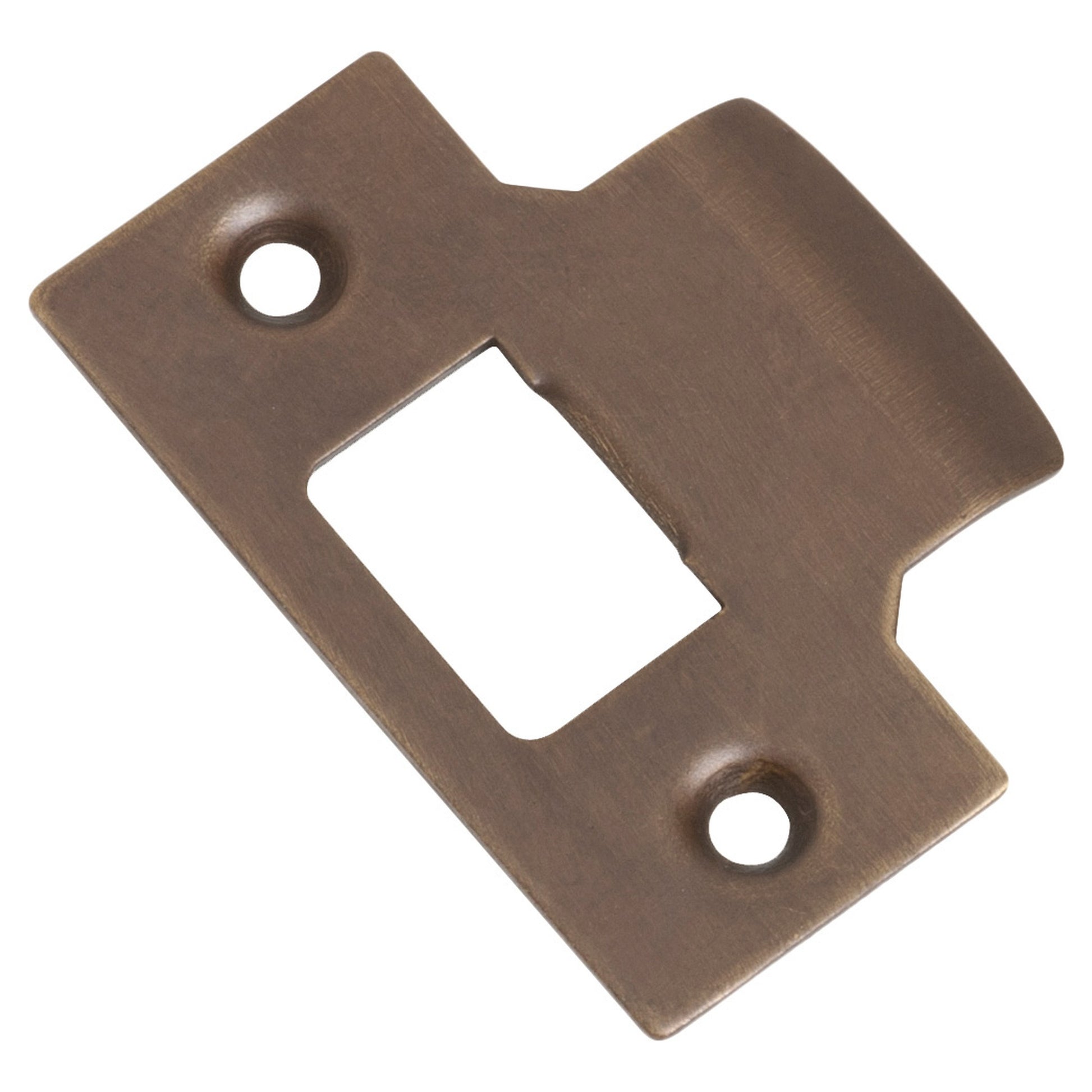 T Striker to Suit Standard Tube Latch, Atq Brass, Antique Brass