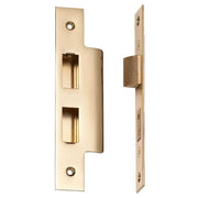 Standard Lock Face Plate & Striker Kit, Polished Brass