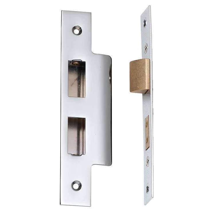 Standard Lock Face Plate & Striker Kit, Chrome