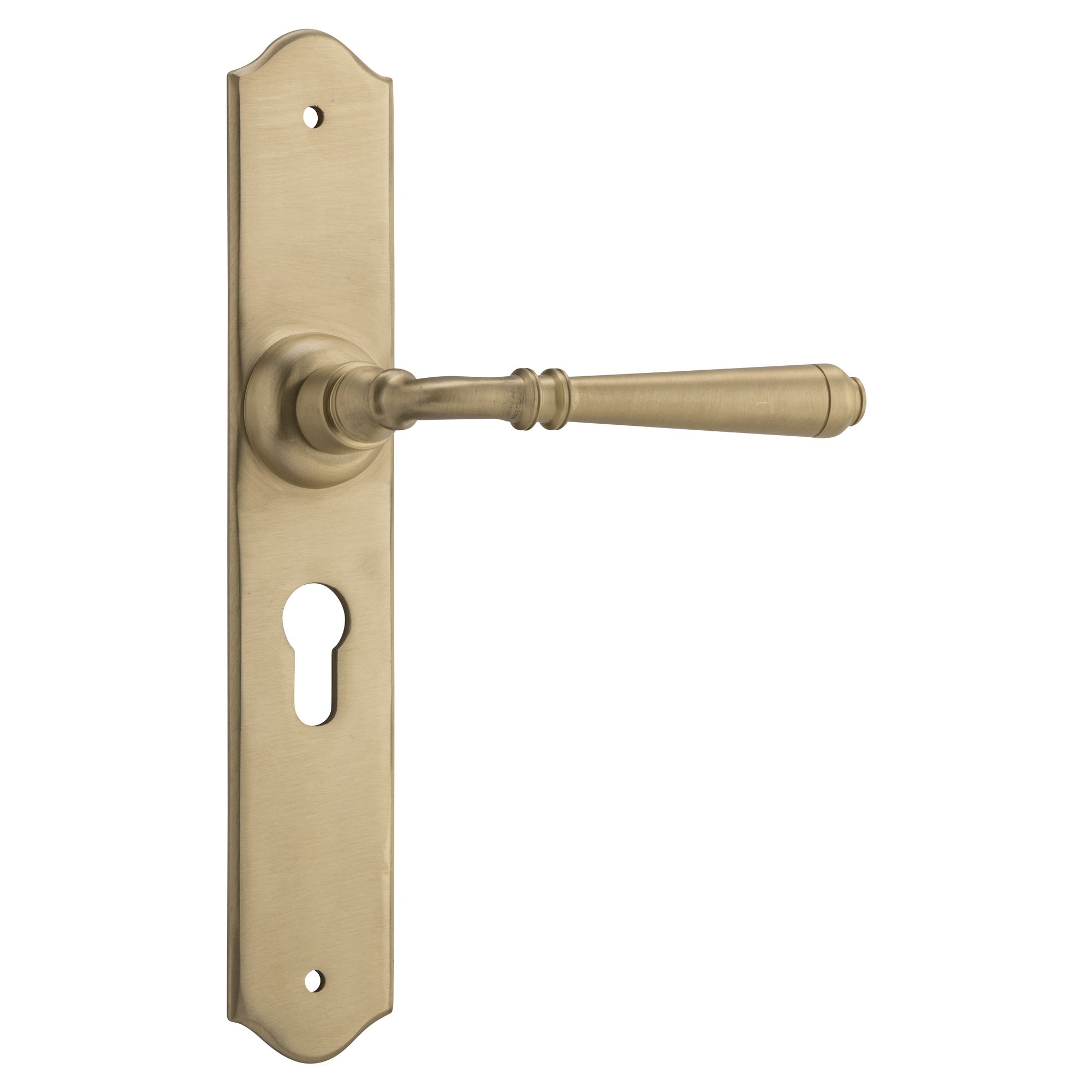 Reims Euro Pair Unlacquered Satin Brass