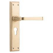 Menton Euro Pair Unlacquered Satin Brass