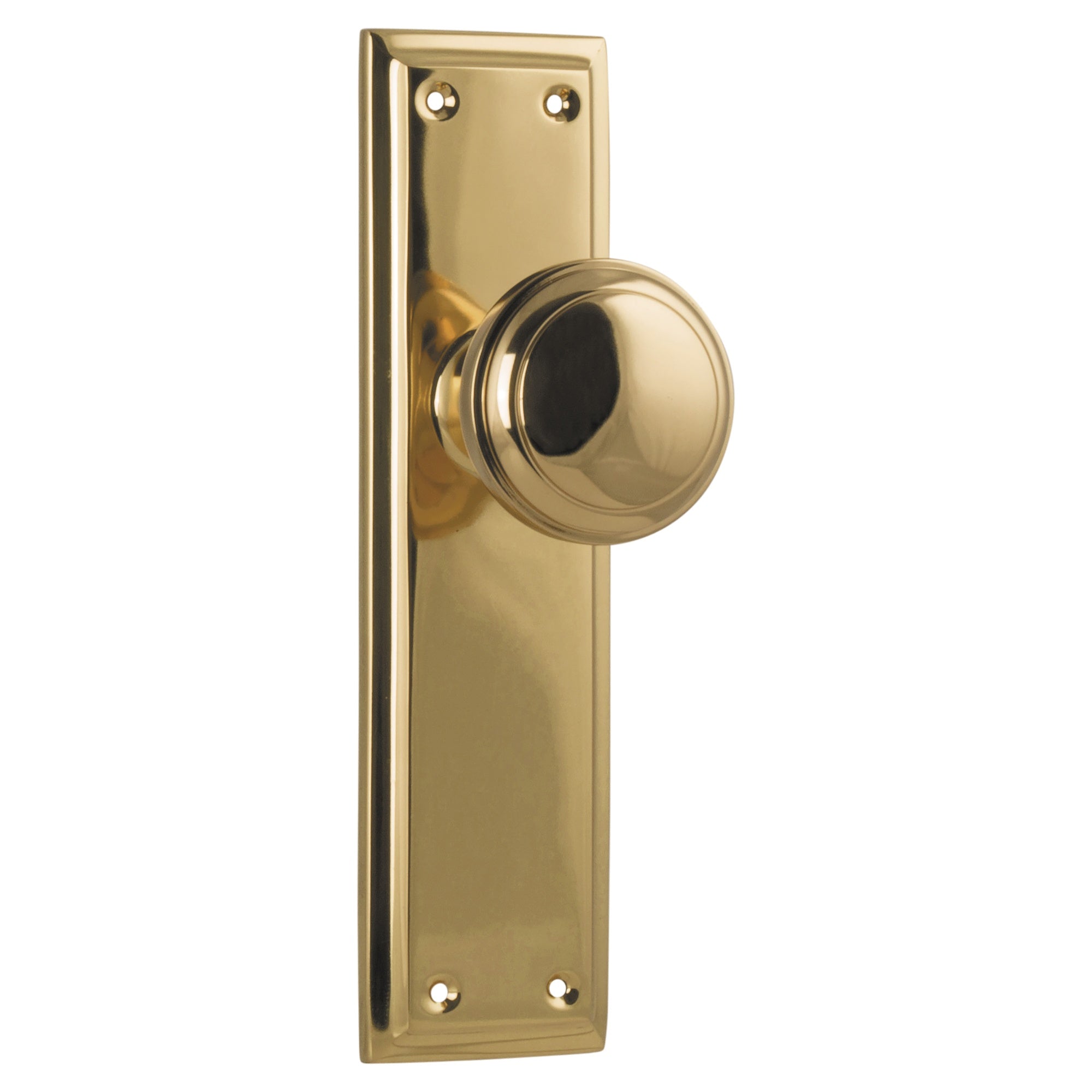 Milton Latch Pair Unlacquered, Polished Brass