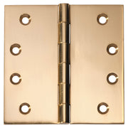 Fixed Pin H100xW100xT3mm, Unlacquered Polished Brass