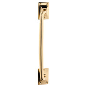 Pull Handle Classic Offset, Unlacquered Polished Brass