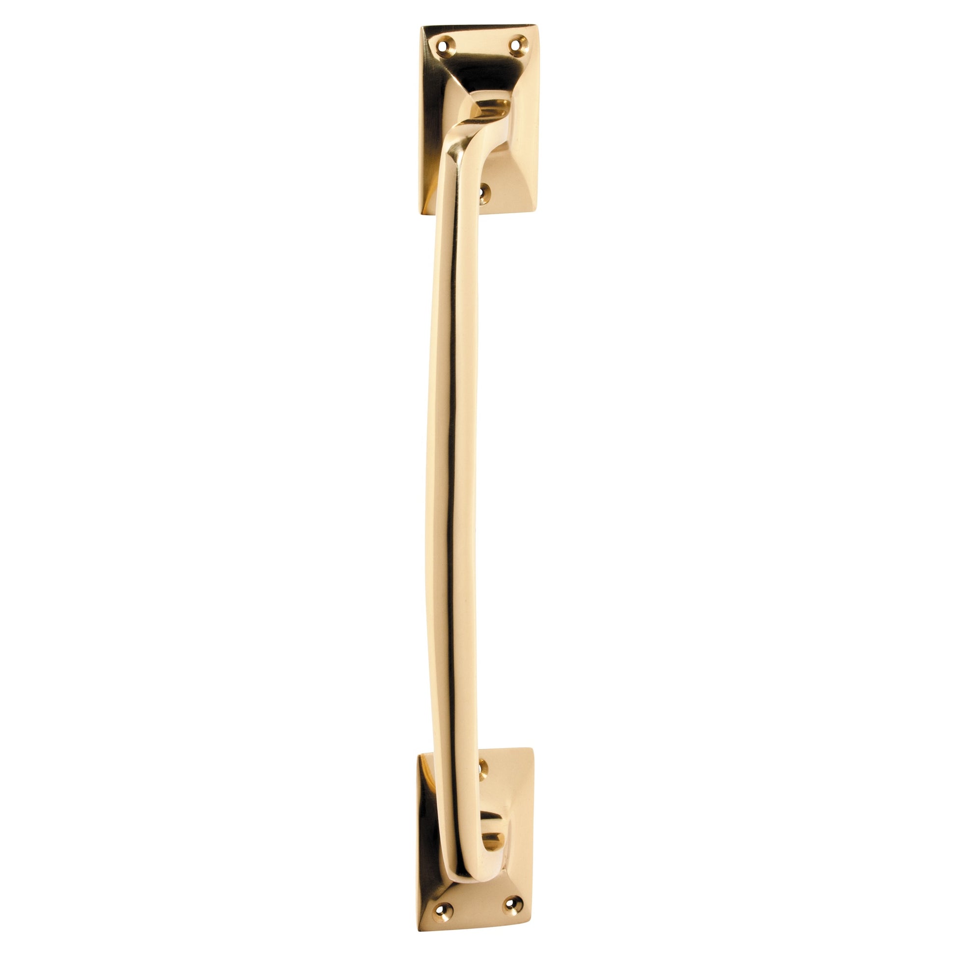 Pull Handle Classic Offset, Unlacquered Polished Brass