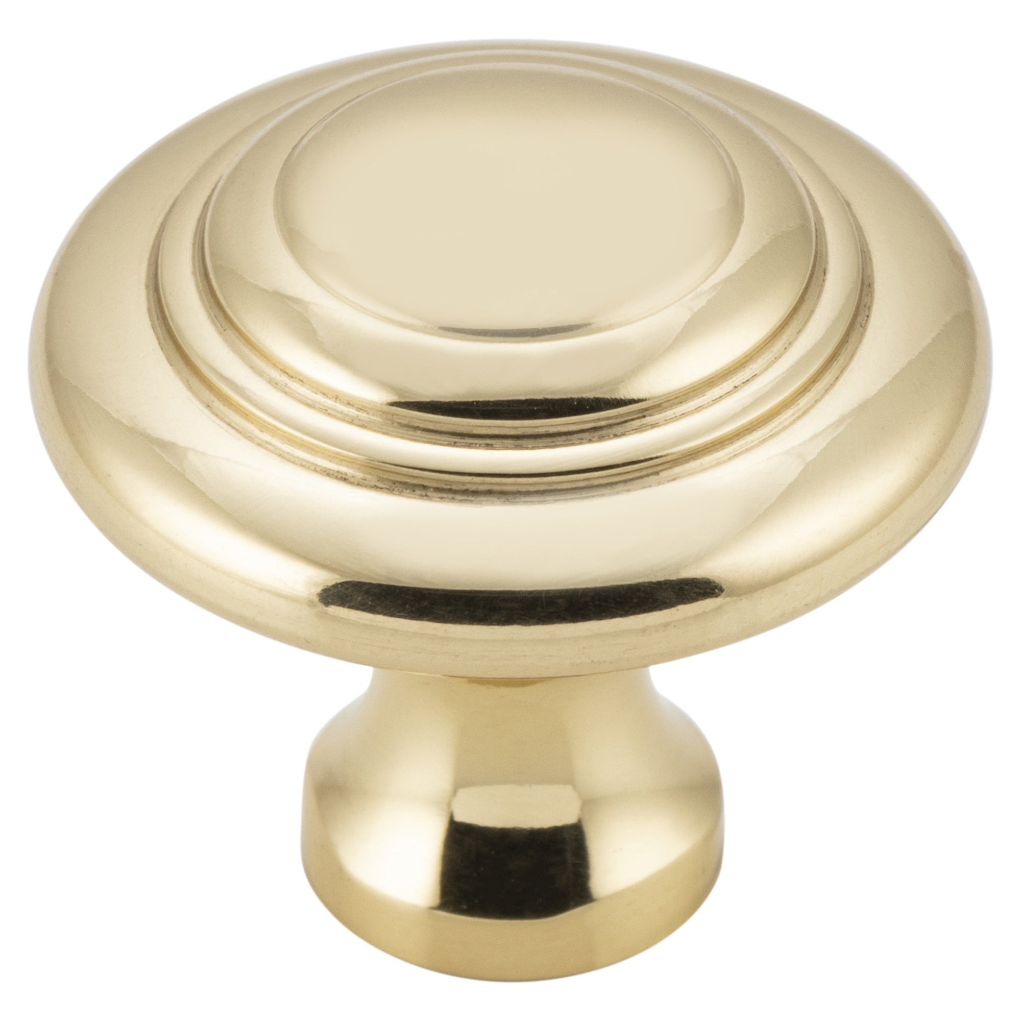 Cupboard Knob Domed Unlacquered, Polished Brass
