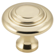 Cupboard Knob Domed Unlacquered, Polished Brass