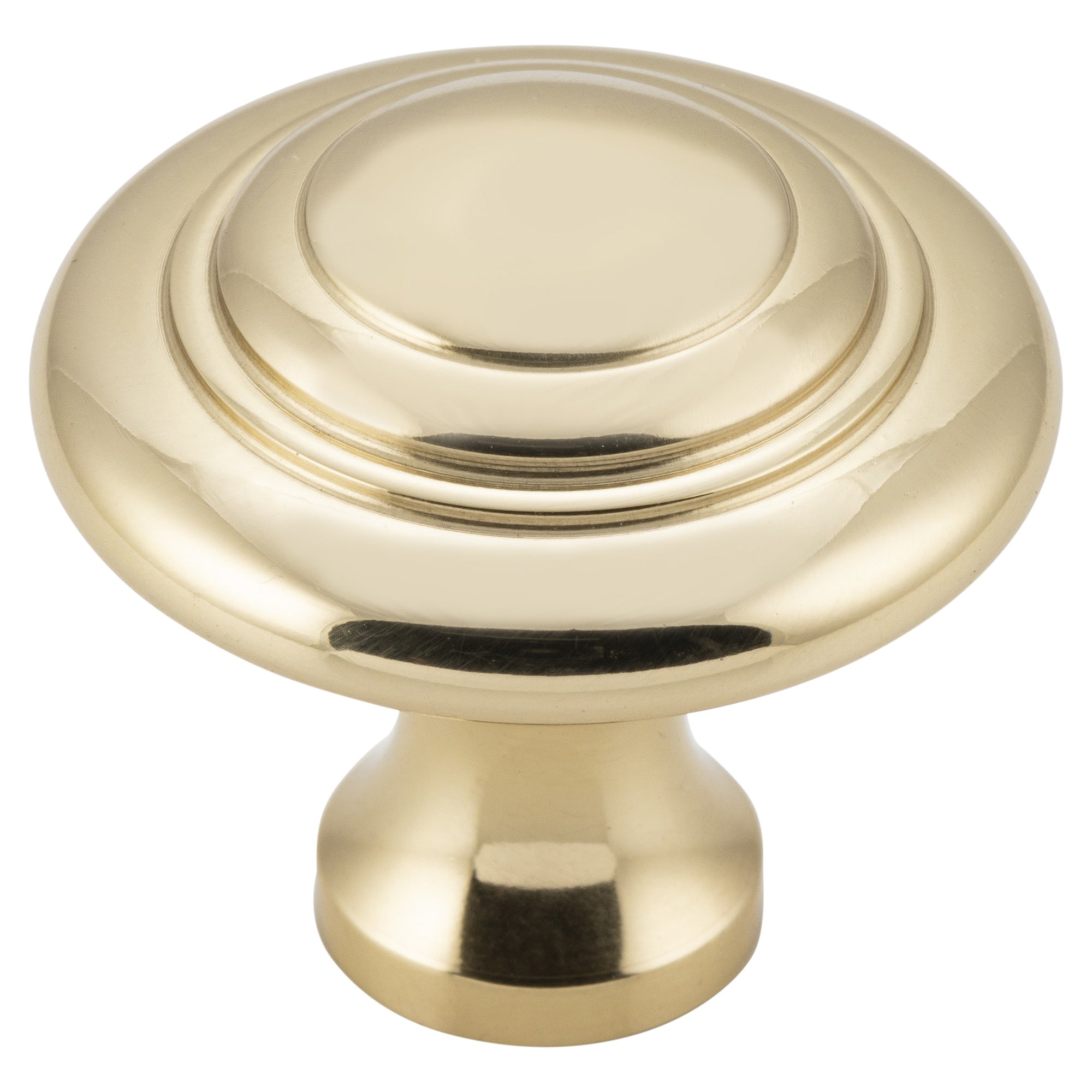 Cupboard Knob Domed Unlacquered, Polished Brass