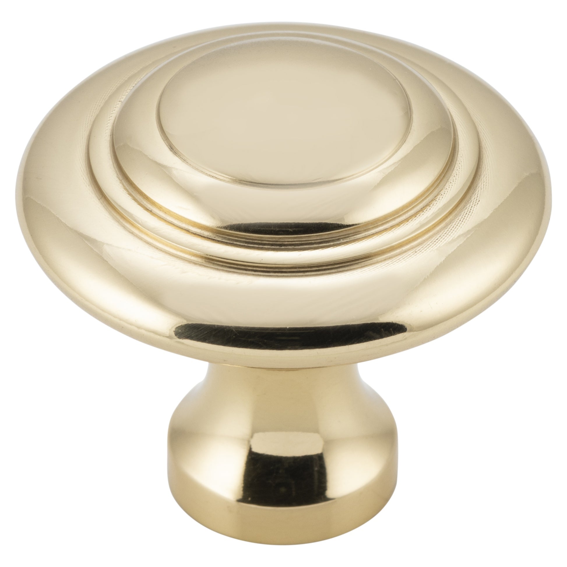 Cupboard Knob Domed Unlacquered, Polished Brass