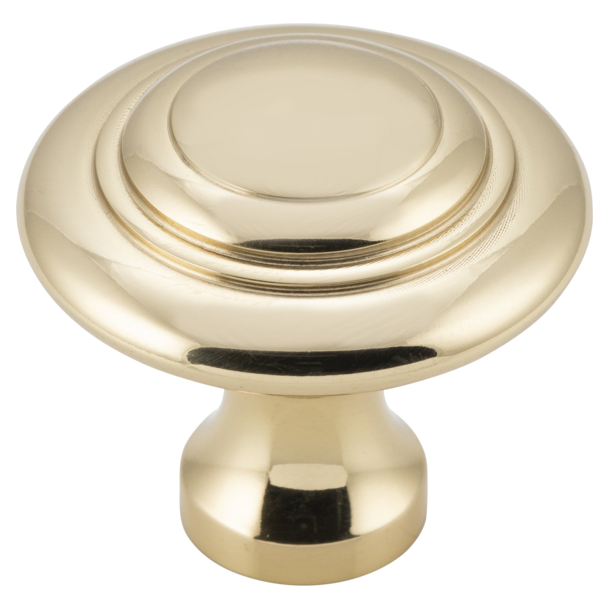 Cupboard Knob Domed Unlacquered, Polished Brass