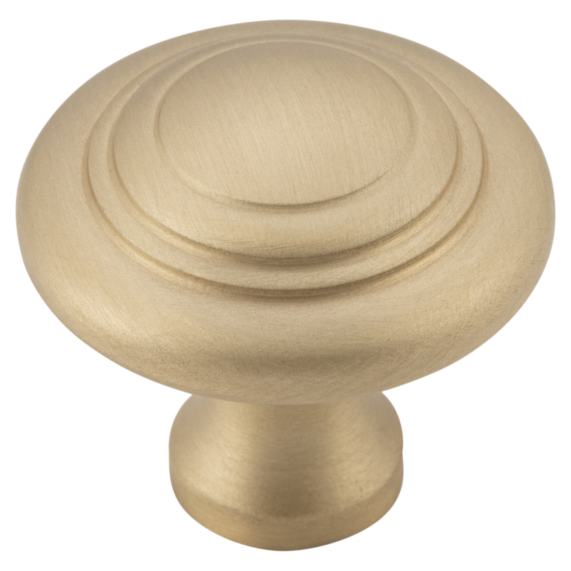 Cupboard Knob Domed Unlacquered Satin Brass
