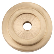 Backplate For Domed Cupboard Knob, Unlacquered Satin Brass