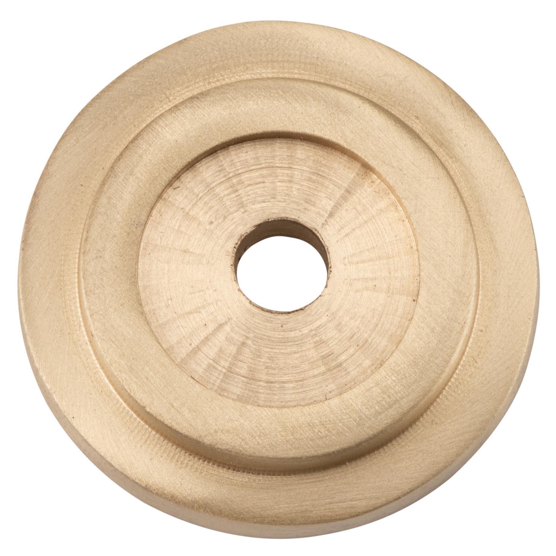 Backplate For Domed Cupboard Knob, Unlacquered Satin Brass