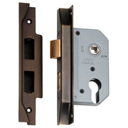 Rebated 5 Euro Lever Lock (46mm), Atq Brss