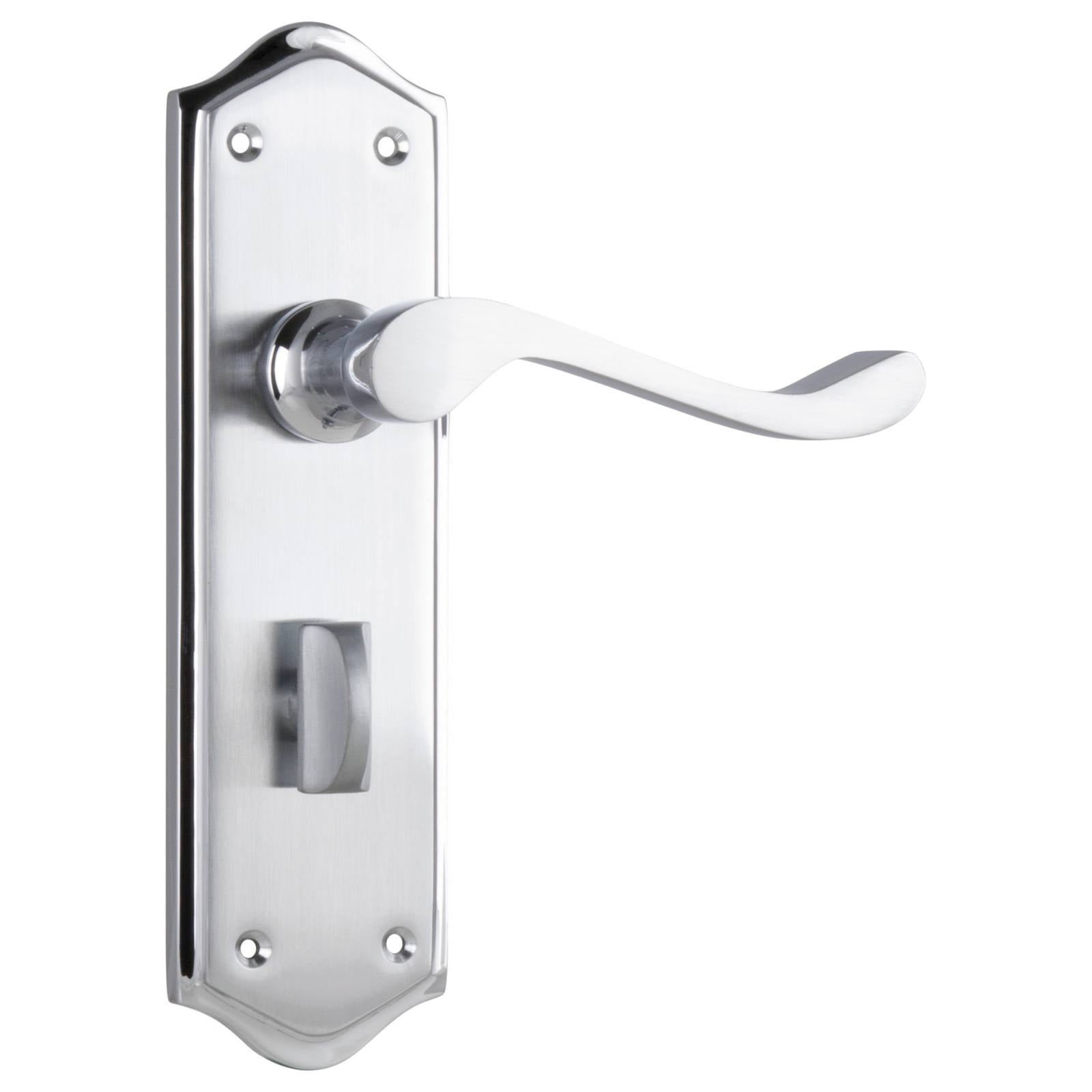 Henley Privacy Lever Set, Satin Chrome Nickel