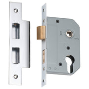 New 5 Euro Lever Lock (46mm Backset), Chrome
