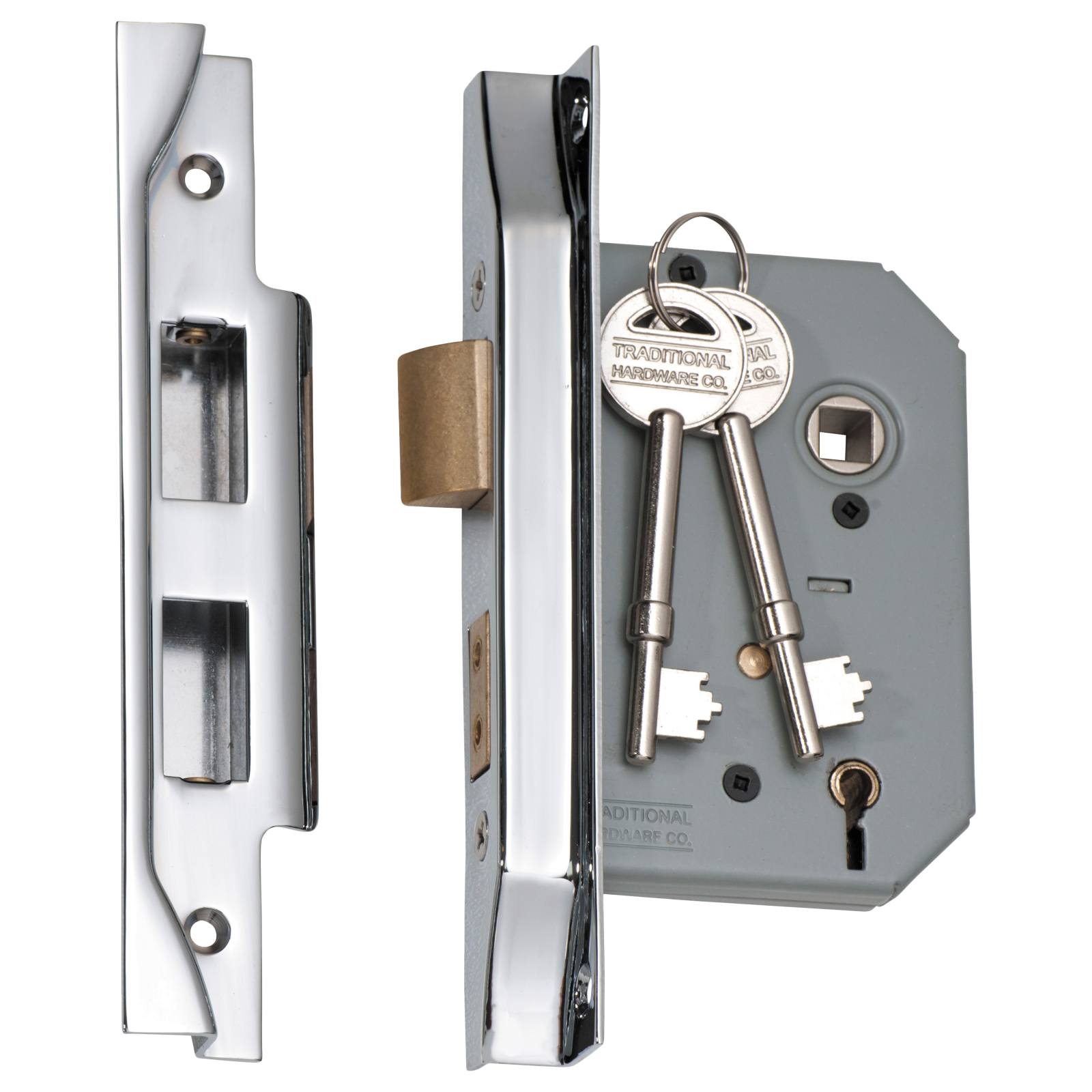 Rebated 5 Lever Mortice Lock (57mm Backset), CH