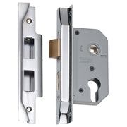 Rebated 5 Euro Lever Lock (46mm Backset), Chrome