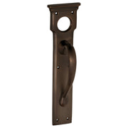 Edwardian Pull Handle w/Cylinder Hole, Atq Brass