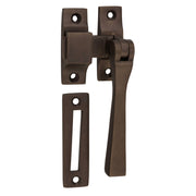 Square Casement Fastener, Antique Brass