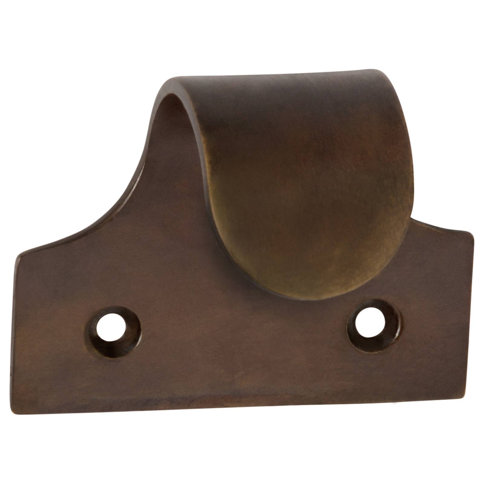 Large Plain Sash Lift, Antique Brass