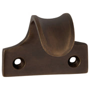 Dished Sash Lift, Antique Brass