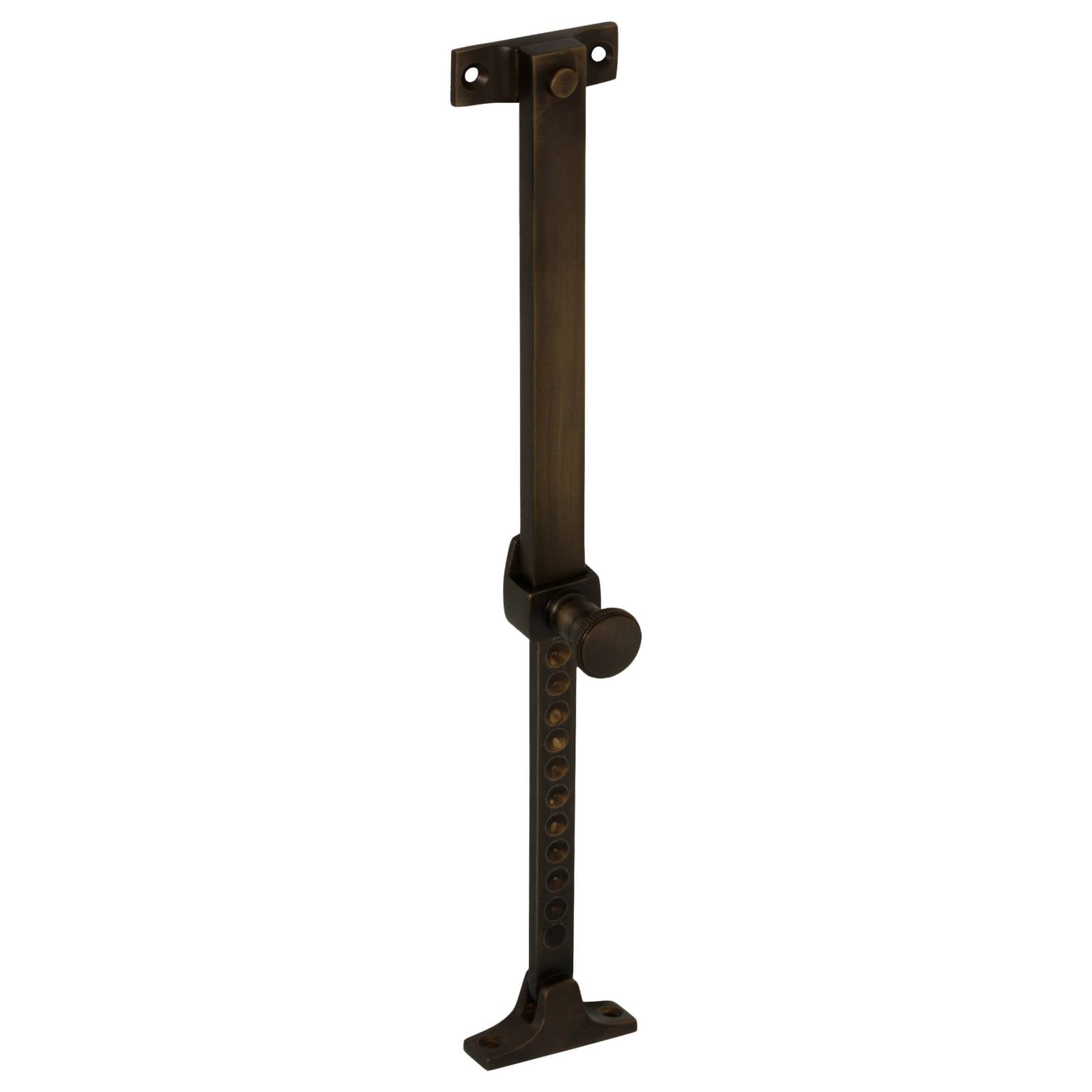 Screw Down Telescopic Window Stay, Antique Brass