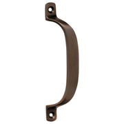 13cm Plain Offset Pull Handle, Antique Brass