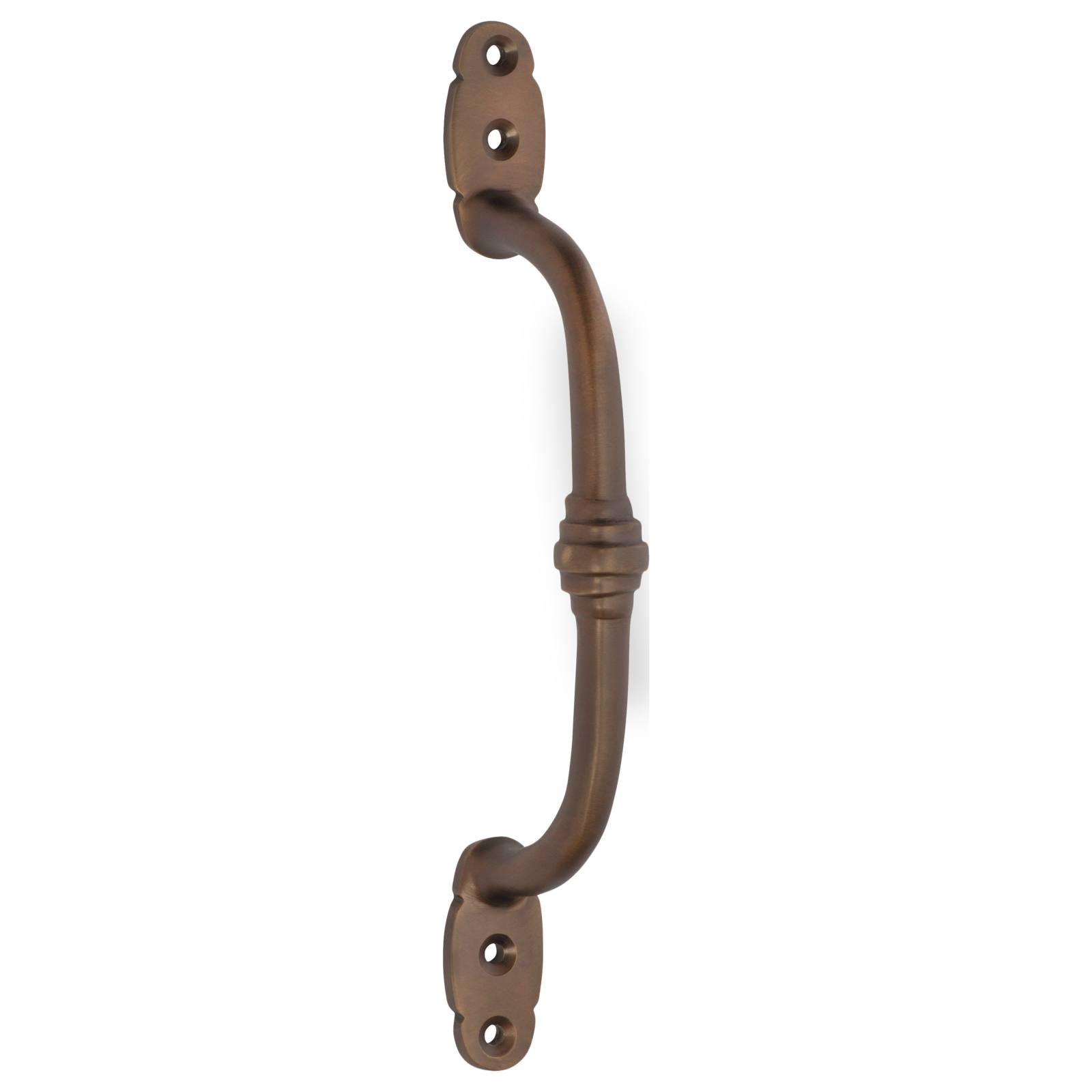 18cm Plain Offset Pull Handle, Antique Brass